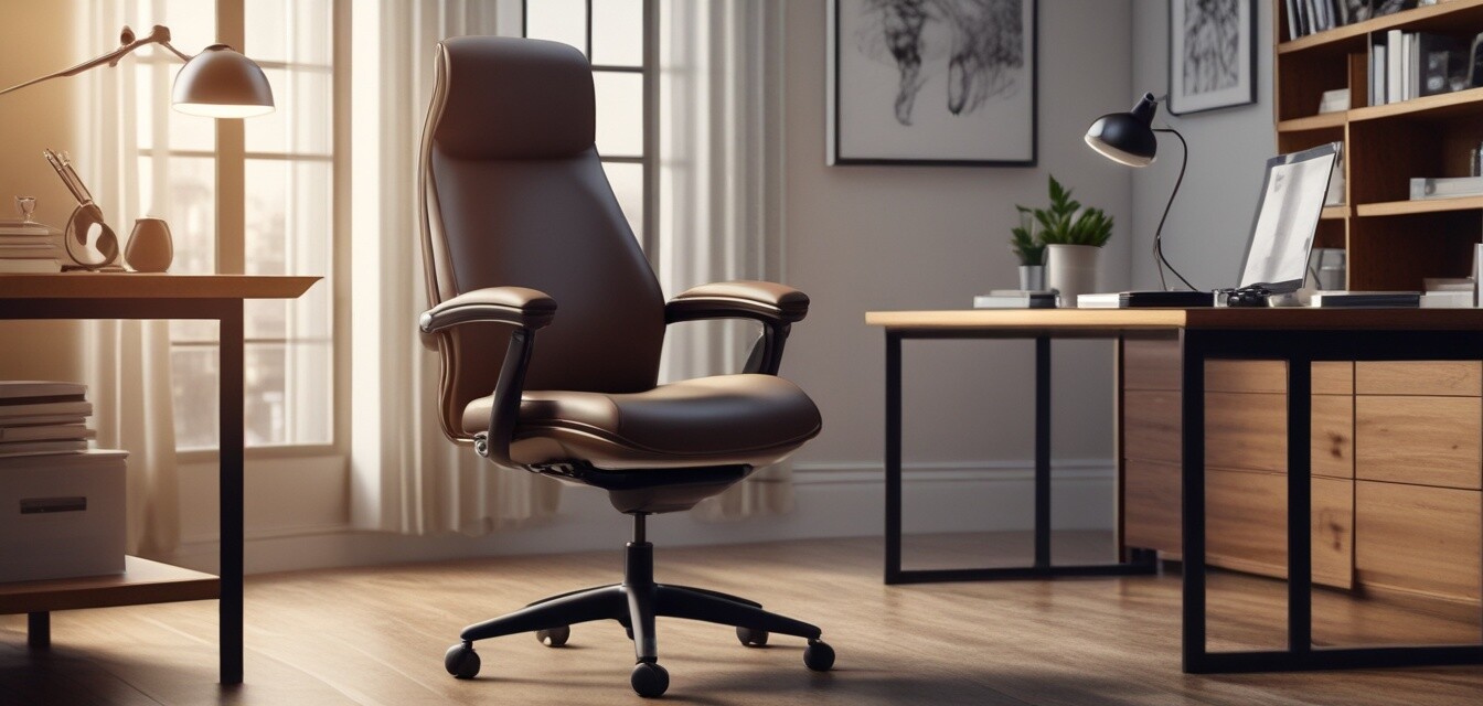Ergonomic chair in home office